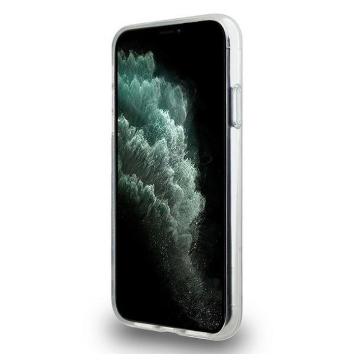 DKNY kockás Mono TPU MagSafe telefontok iPhone 11/XR-hez, fekete