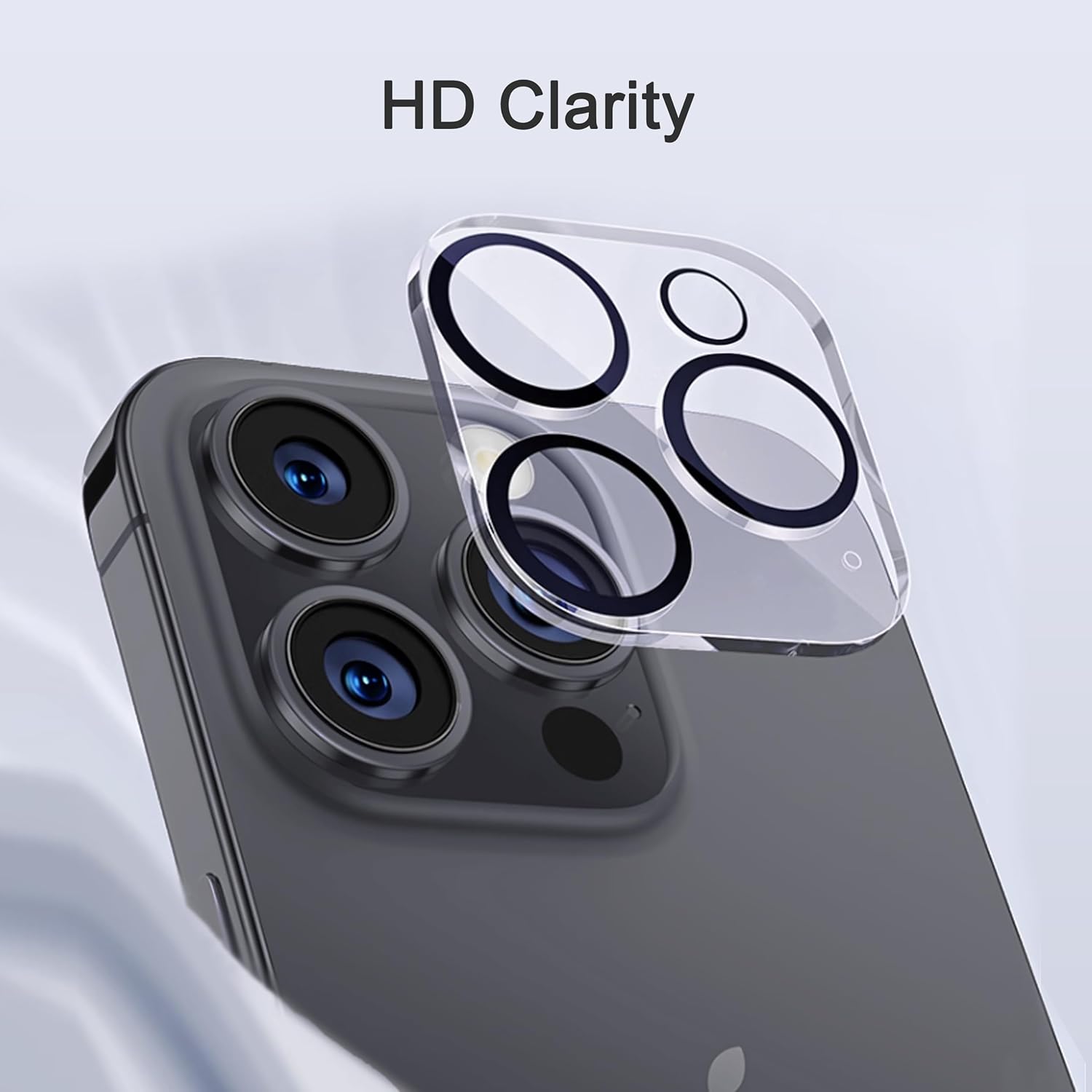 Set 3 Folii de protectie ecran pentru iPhone 16 Pro [6.3 inch] + 3 Protectii lentila camera cu cadru de instalare, folie sticla securizata compatibila cu husa, [9H Hardness] - HD, PEEKit