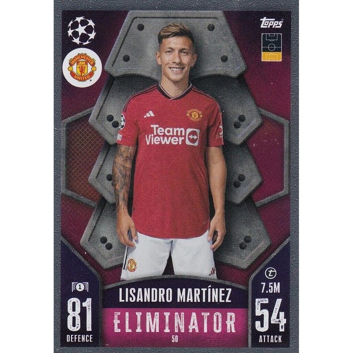 Настолни игри, Topps, Match Attax 2023/24, Лисандро Мартинес, Манчестър Юнайтед, комплект