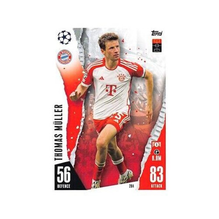 Card jocuri de societate, Topps, Match Attax 2023/24, Thomas Muller, FC Bayern Munchen