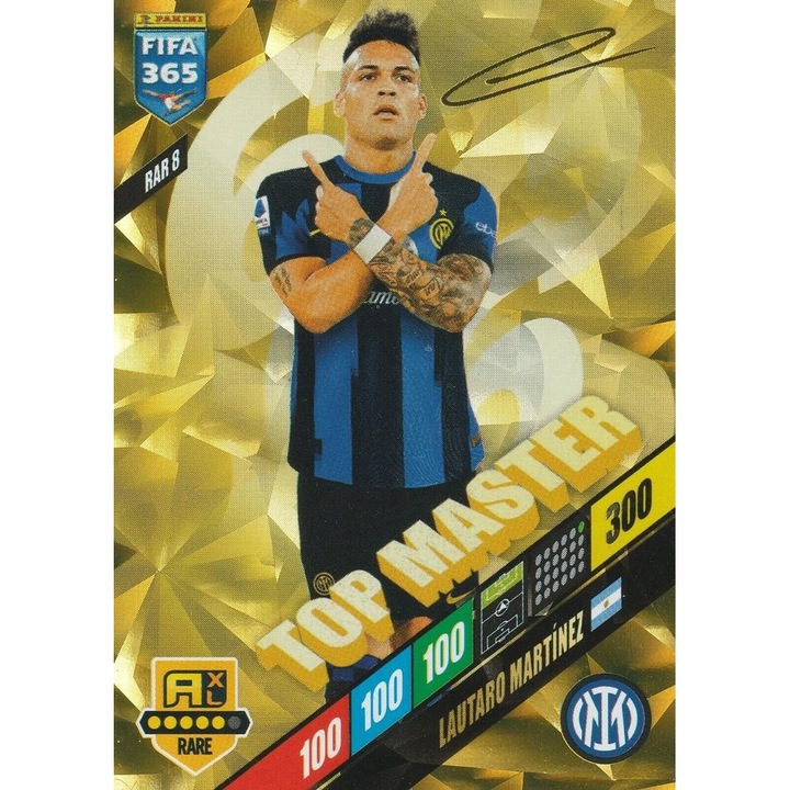 Настолна игра Panini, Adrenalyn XL 365 2024 RAR8 Lautaro Martinez, FC Internazionale Milano