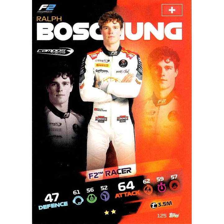 Jocuri de societate, Turbo Attax 2021, Ralph Boschung, set de carti F2