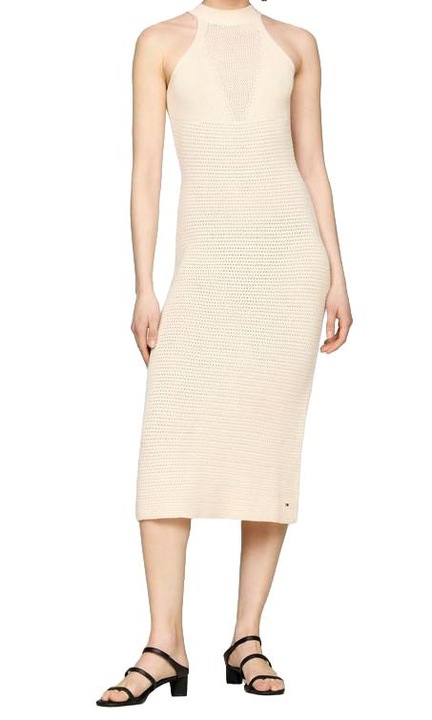 157925-ös ruha, Tommy Hilfiger, pamut, krémszínű, L INTL