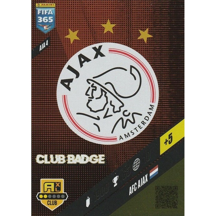 Карта Panini Adrenalyn XL 365 2024 AFC Ajax badge club