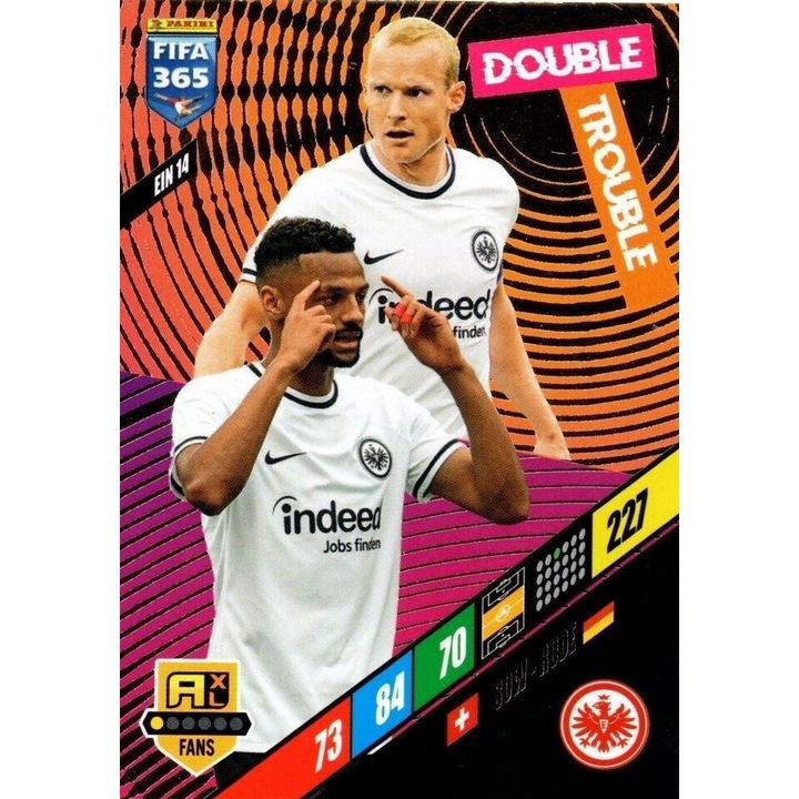Card de colectie Panini Adrenalyn XL 365 2024 EIN14 Sebastian Rode / Djibril Sow
