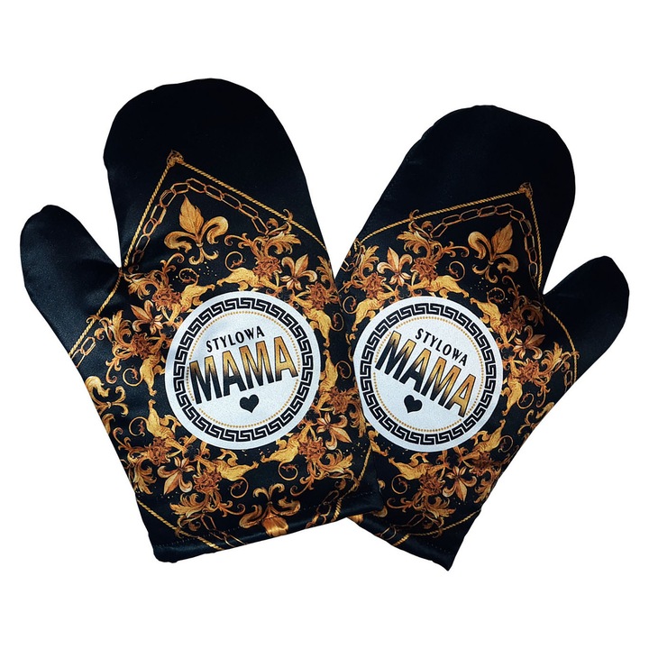 Комплект кухненски ръкавици AAron, цветни, устойчиви на препарати и високи температури, универсални