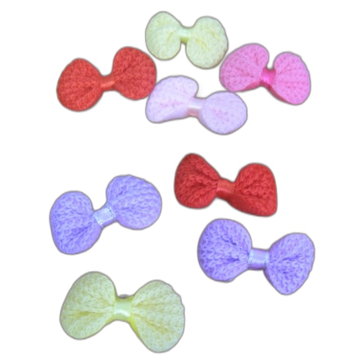 Set funde crosetate pentru personalizare accesorii Midex, 8 bucati, multicolor