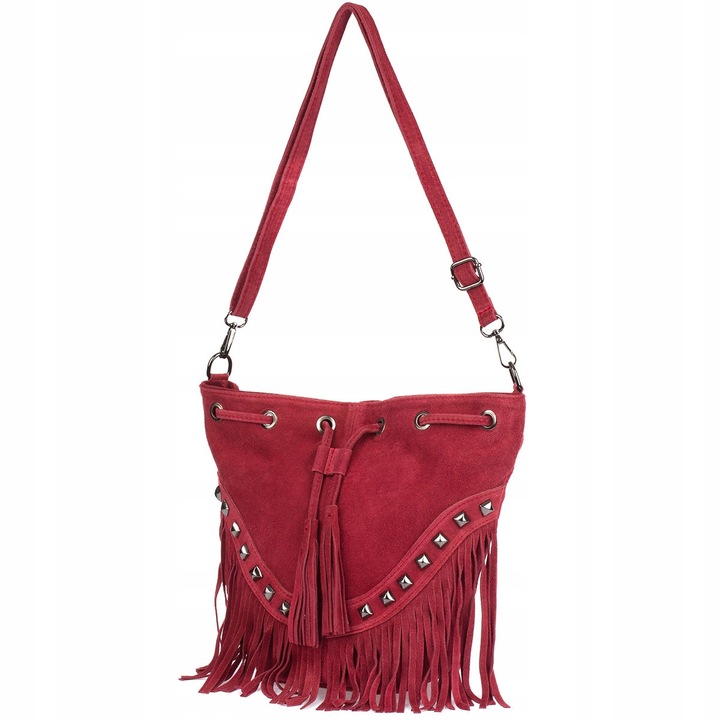 Női táska, Vera Pelle, táska modell, természetes bőr, bordó, méretek 30x15x24cm