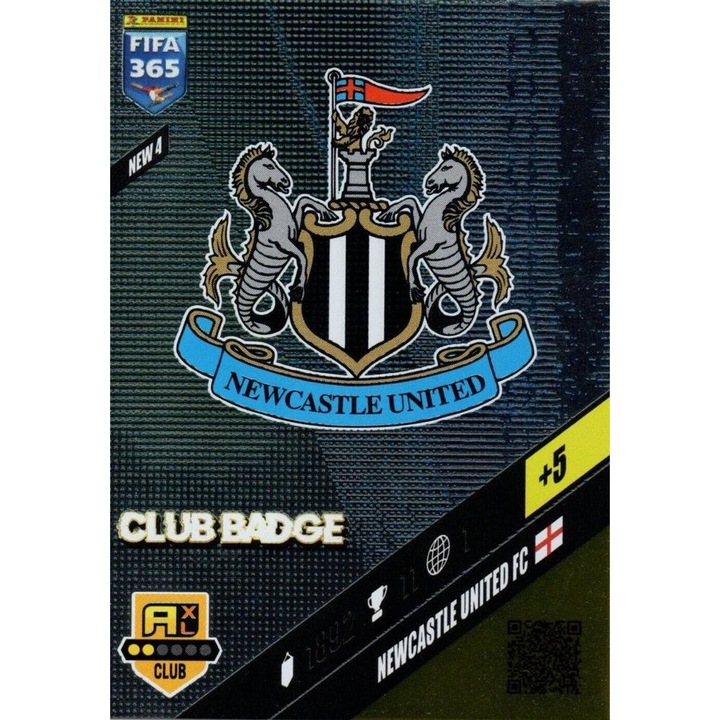 Card Panini Adrenalyn XL 365 2024 Newcastle United badge club