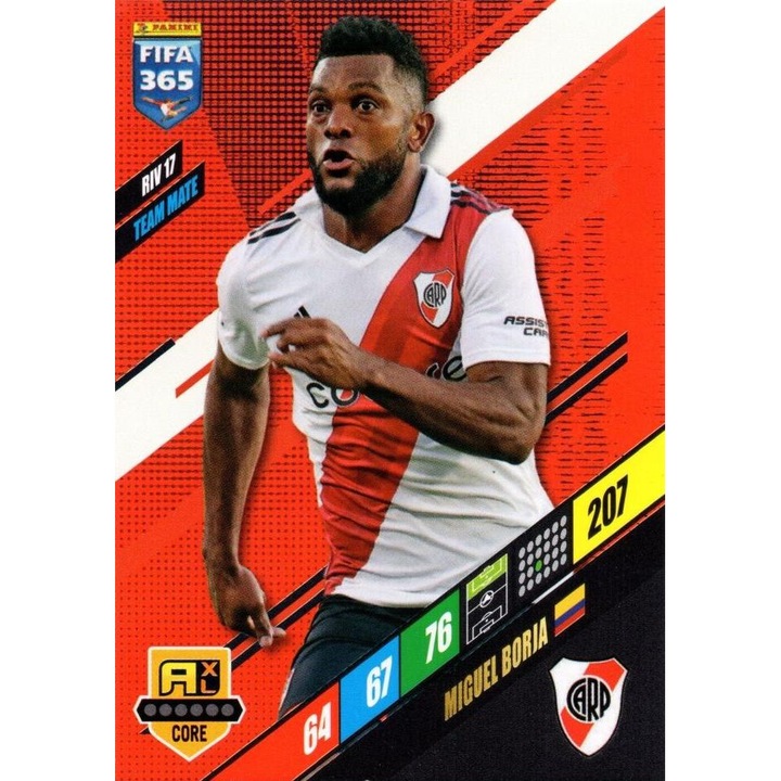 Panini Adrenalyn XL 365 2024 RIV17 Мигел Борха, колекционерска карта на Ривър Плейт
