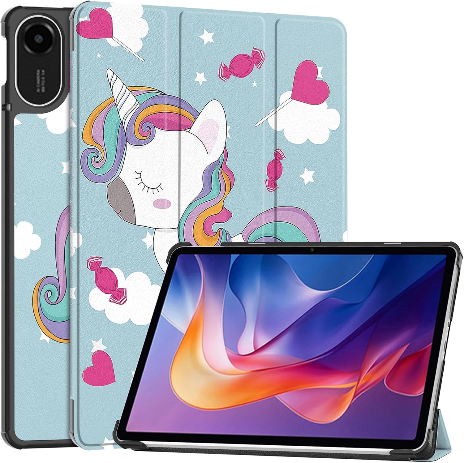 Husa pentru Xiaomi Redmi Pad 2 tip stand functie sleep/wake-up protectie 360 - Unicorn