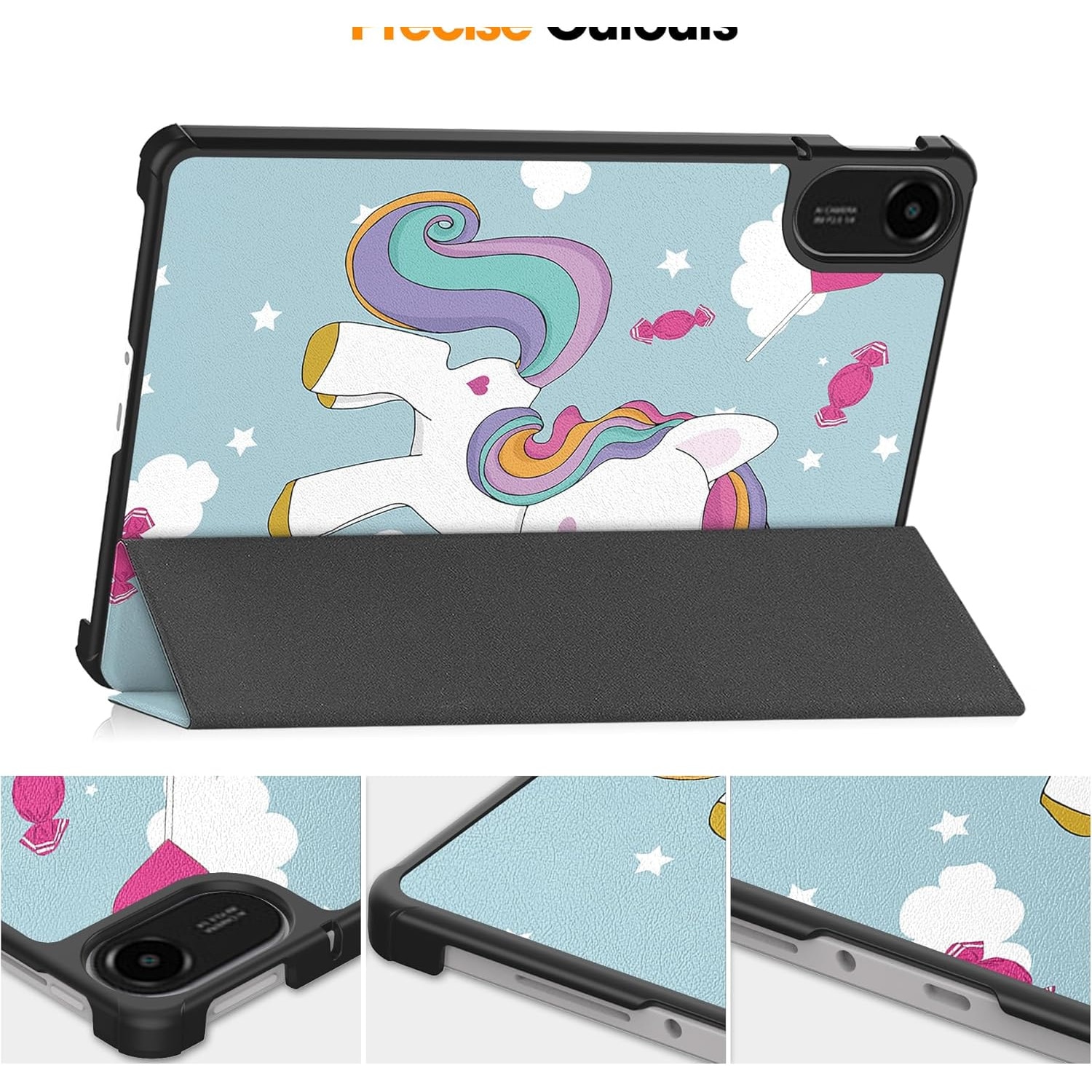 Husa pentru Xiaomi Redmi Pad 2 tip stand functie sleep/wake-up protectie 360 - Unicorn