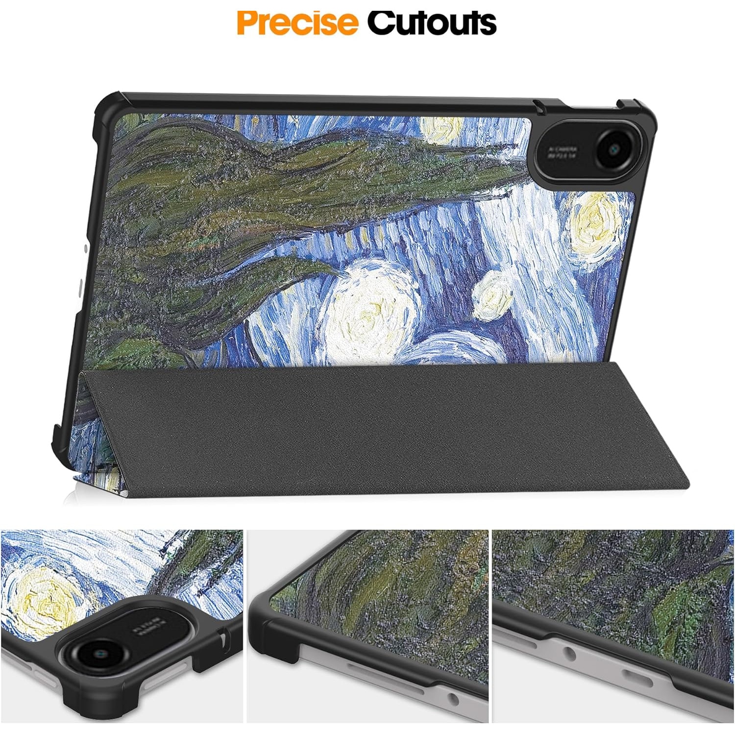 Husa Sigloo pentru Xiaomi Redmi Pad 2 – Slim, Piele Ecologica, Antisoc, Stand Reglabil