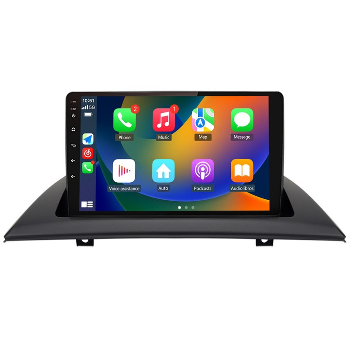 Navigatie pentru BMW X3 E83 2004-2012, AWESAFE, radio sistem Android 13, 1G+32G, Carplay, Android Auto, navigatie GPS, Bluetooth, Wifi, Comenzi pe volan, ecran tactil de 9 inci, Radio FM