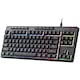 Tastatura gaming cu fir Redragon Shiva TKL, Iluminare RGB, Membrana, Negru