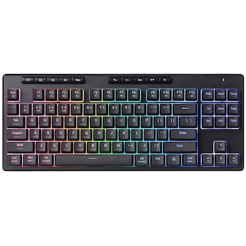 Tastatura gaming mecanica Bluetooth/cu fir Redragon Shiva TKL Pro, Iluminare RGB, Negru