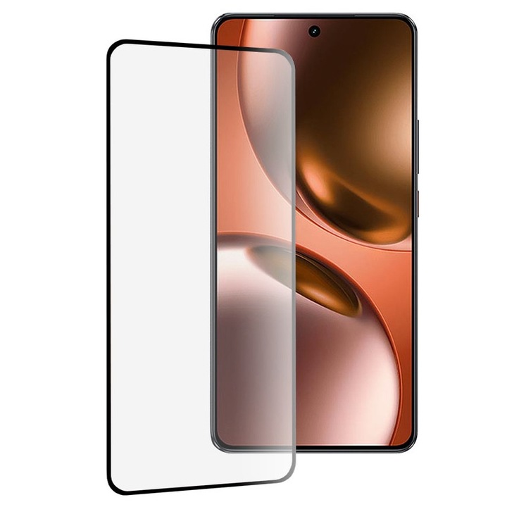 Üvegfólia Realme GT 7 111d teljes borítású / teljes ragasztós edzett üveghez - átlátszó