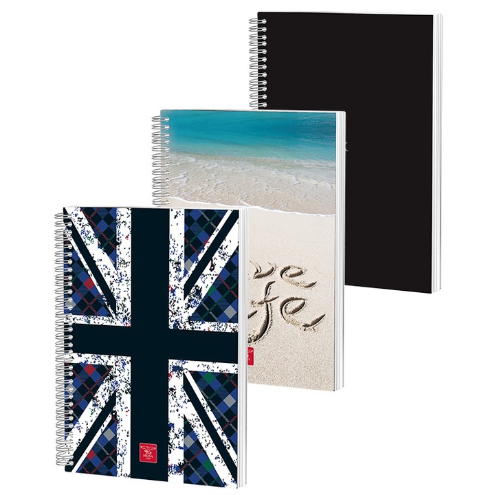 Caiet Spira Continua A4 140 file, Dictando, Coperta Plastic