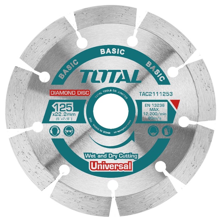 Total - Disc Debitare Beton - 125mm