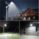 Lampa solară Dactylion 2800W, 1014 LED-uri, negru, IP66, telecomandă, 49x21x8cm
