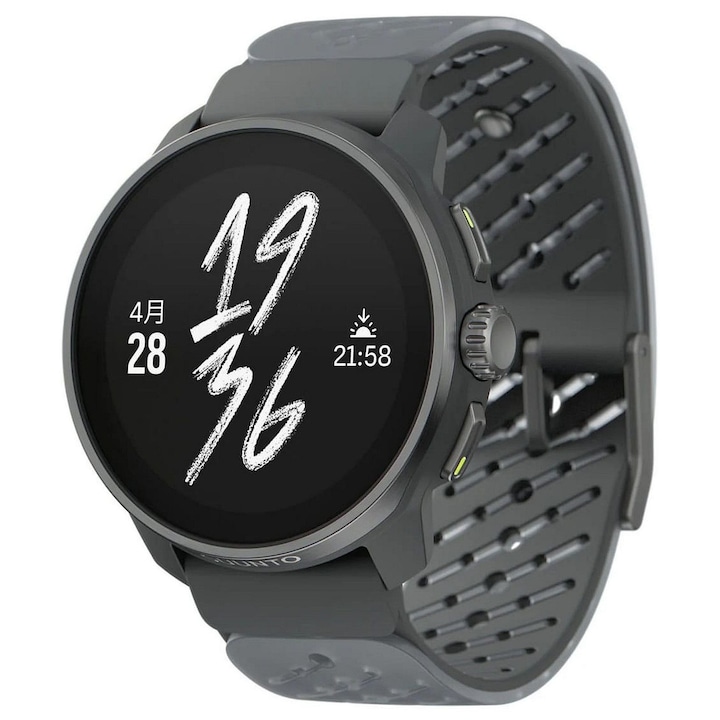 Спортен часовник Suunto, силикон, Race S Titanium, 30x45 мм, сив