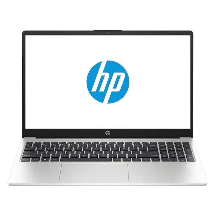 HP 250 G10 laptop Intel Core i7-1355U processzorral (akár 5,0 GHz-ig), 15,6" Full HD kijelzővel, Intel Iris Xe Graphics kártyával, 32 GB DDR4 memóriával, 512 GB SSD-vel, Windows 11 Pro operációs rendszerrel, Turbo Silver kivitelben