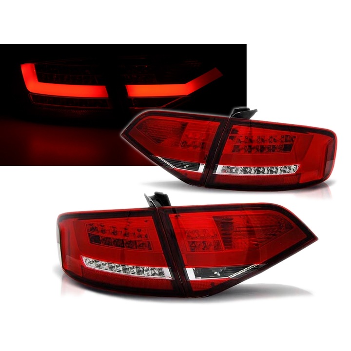 Комплект задни светлини Sonar за AUDI A4 B8 2008-2011 червени LED