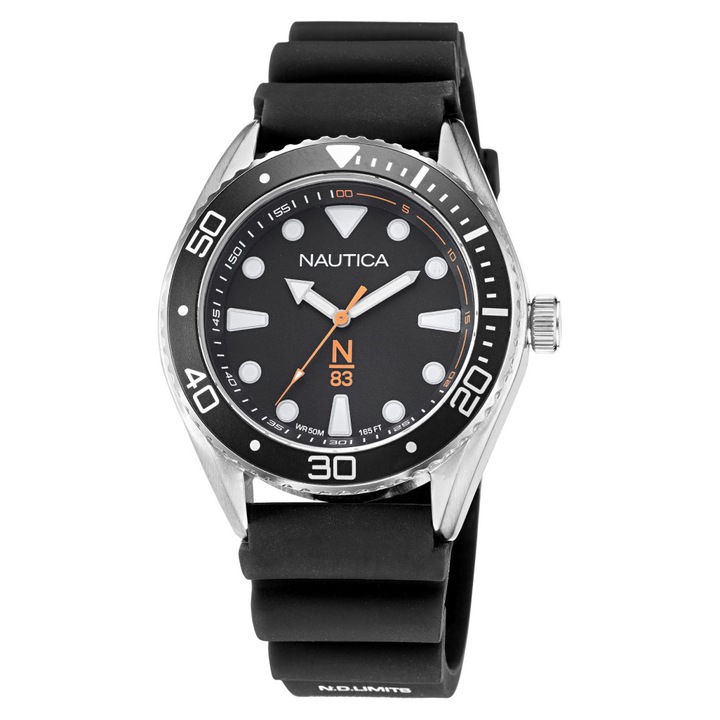 Ceas barbatesc Nautica NAPFWF113, negru-silver