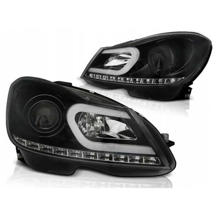 Fényszórók MERCEDES W204 2011-2014 LED FEKETE