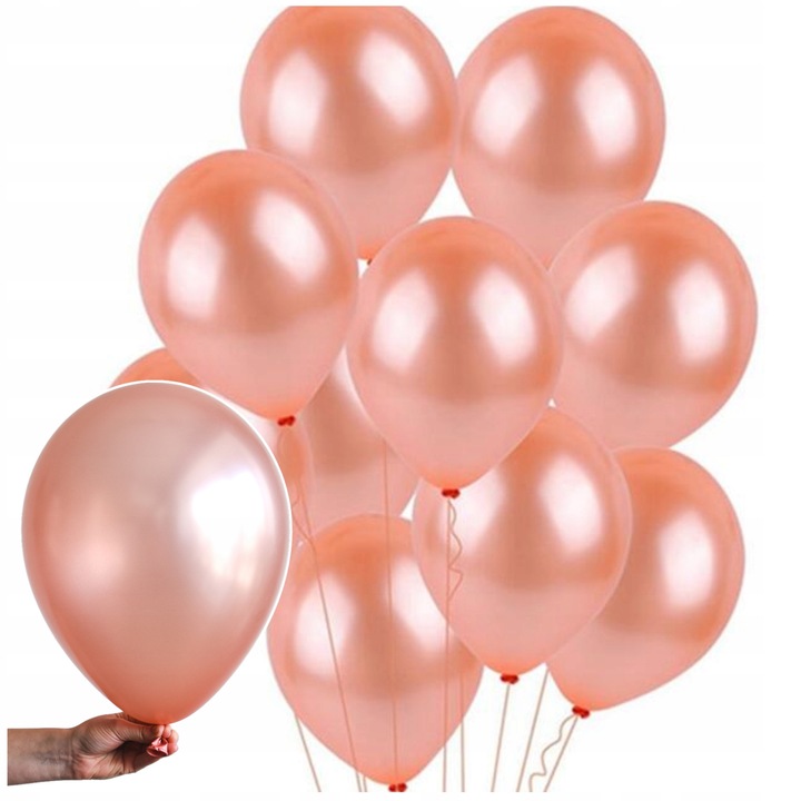 100 darabos rózsaszín és arany lazac lufi bulikra