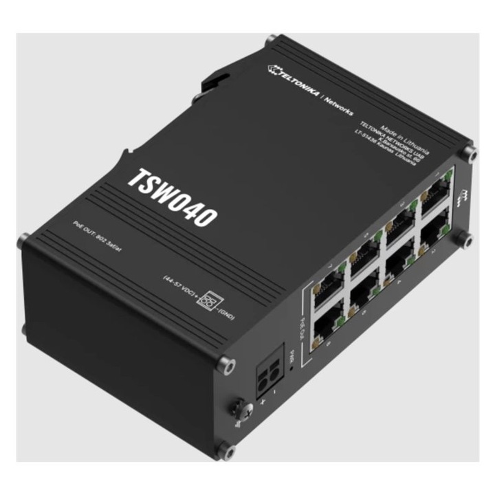 TELTONIKA NETWORKS TSW040 8-Port RJ45 PoE+ switch