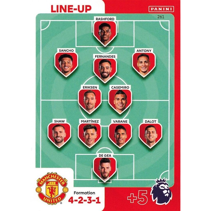 Premier League 2024 261 Compozitie Manchester United Panini Adrenalyn XL