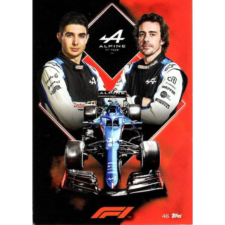 Карта за игра Topps Turbo Attax 2021 Alpine F1 46