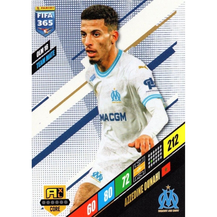 Alapkártya Panini Adrenalyn XL 365 2024 OLM16 Azzedine Ounahi, Olympique de Marseille