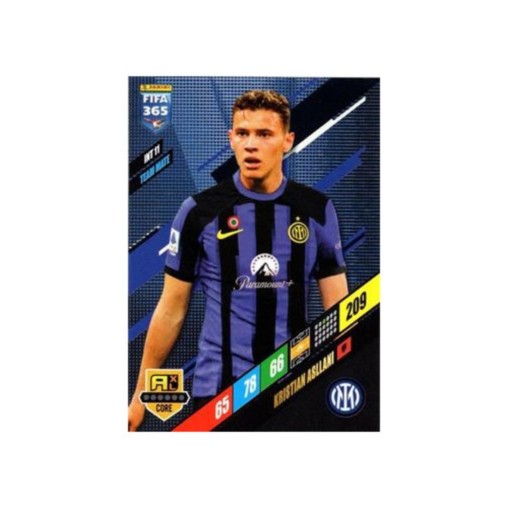 Настолна игра Panini Adrenalyn XL 365 2024 INT11 Kristjan Asllani, FC Internazionale Milano