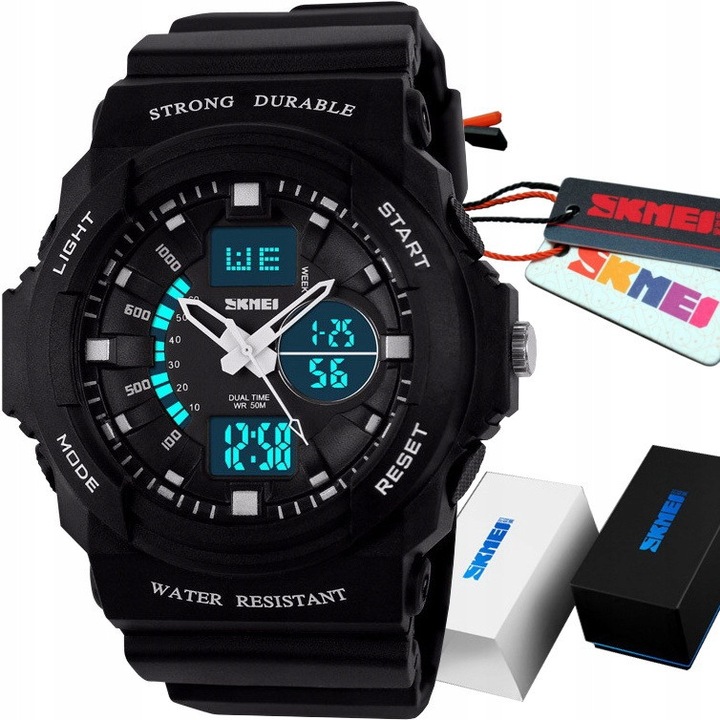 Детски часовник Skmei KIDS WATCH, S-SHOCK, зелен, водоустойчив WR50, 5 цветови варианта