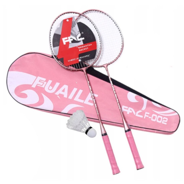 Gazelo Z9873 tollaslabda szett, 2 ütő, 1 tollaslabda, rózsaszín