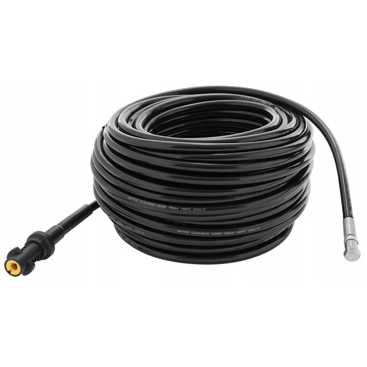 30м маркуч за почистване на канализация, Bisanti, DN6, съвместим с Karcher K2-K7