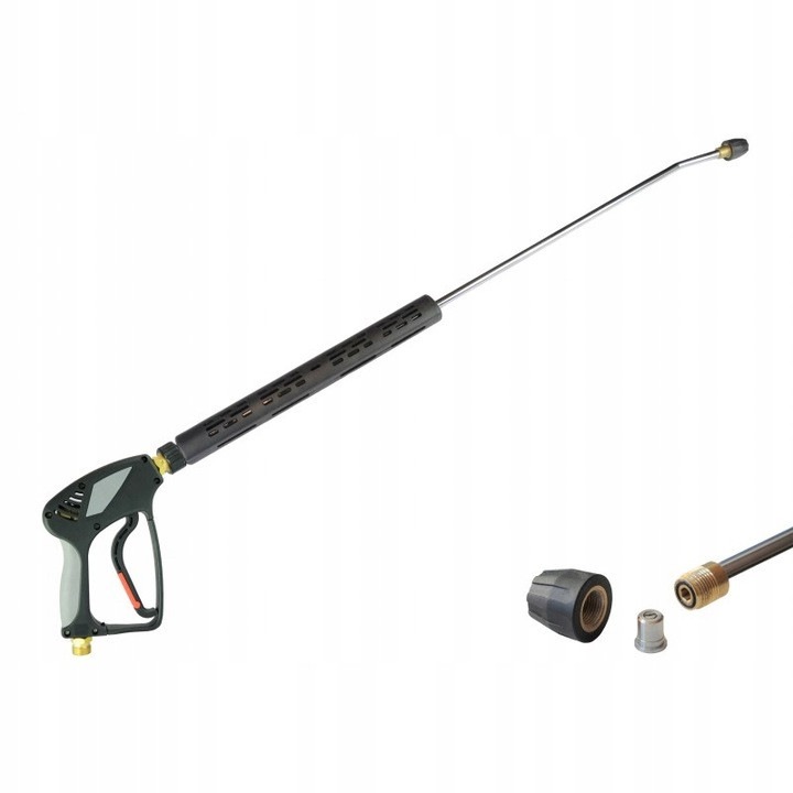 Set pistol si lance apa pentru aparat de spalat cu presiune Techkar, 345bar, 900mm, compatibil Karcher HD/HDS