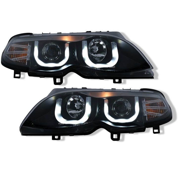 2 darabos fényszórókészlet, Sonar, BMW E46 2001-2005-höz, LED, 3D