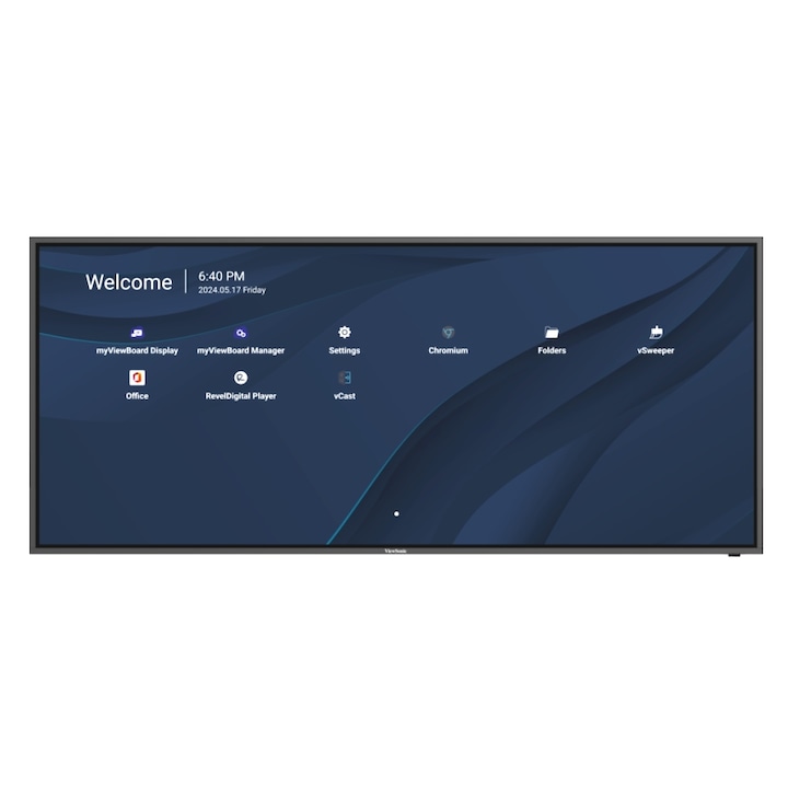 Professzionális képernyő VA LED ViewSonic 92" CDE92UW, 5120 x 2160, HDMI, DisplayPort, fekete hangszórók