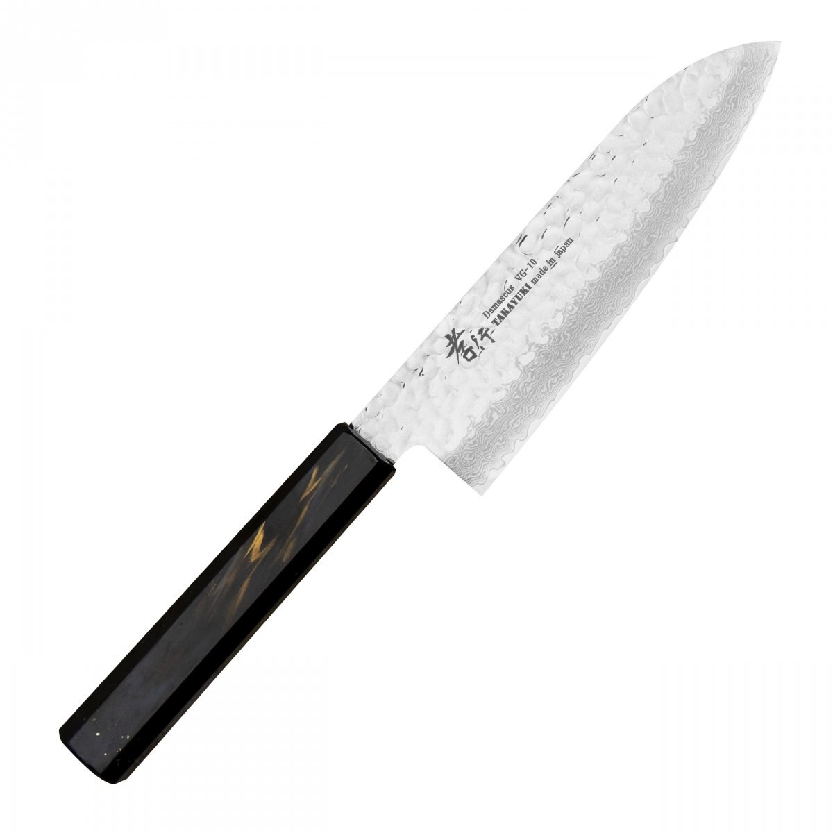 Cutit Santoku Sakai Takayuki Urushi VG-10, 17 cm, inox, maner din