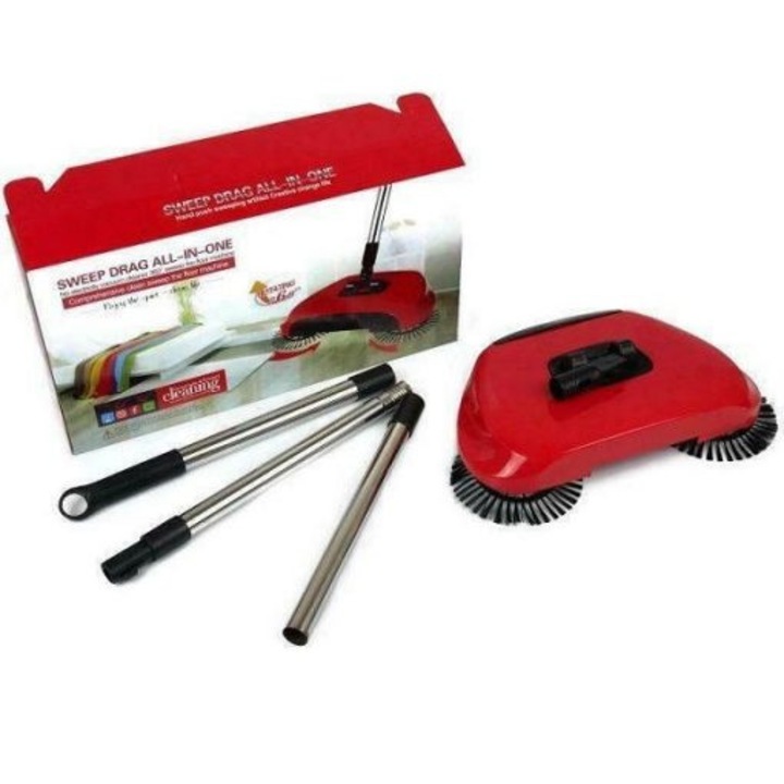 Aspirator manual 360, dimensiuni 38x23x9cm, greutate 0,529kg, înălțime 84cm