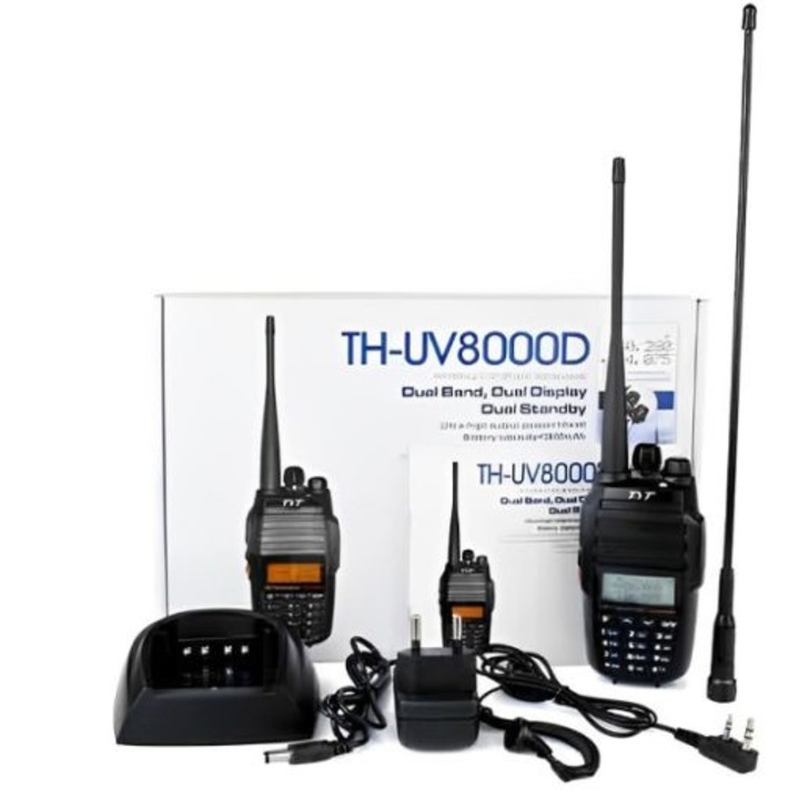 Statie radio UHF/VHF 10W, TYT-THUV8000D, 29x21x6cm
