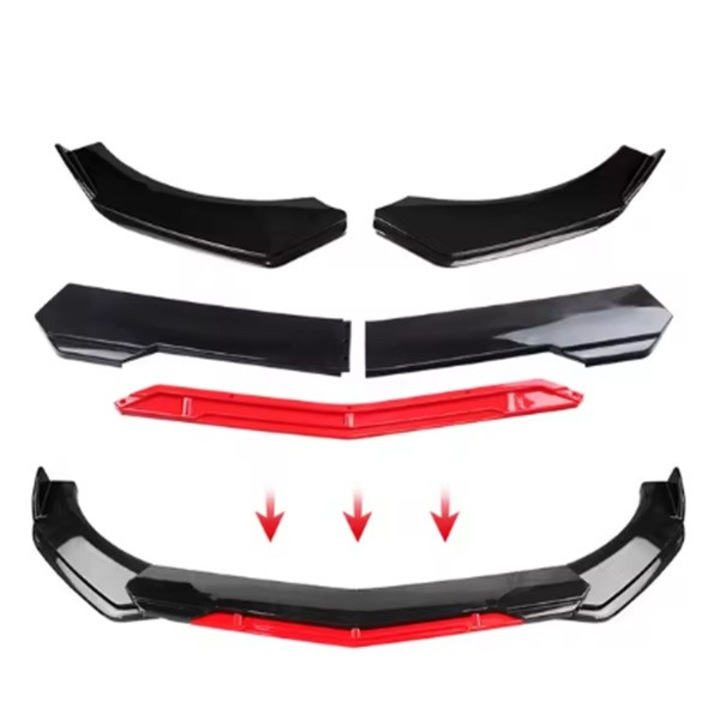 Spoiler auto, HW-0310, 5 bucati, negru-rosu