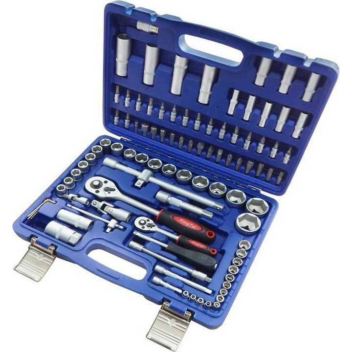 Trusa chei KINGTUL, 108 piese, 1/2" si 1/4"