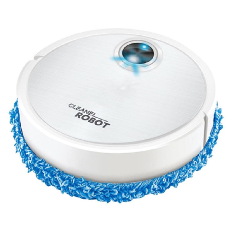 Aspirator robot reincarcabil, Cleanel, 55db, alb, 23x23x7cm