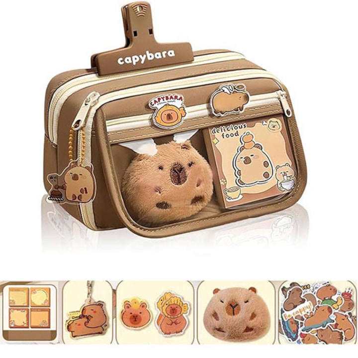 Penar Cootway Capybara, mare capacitate, 9 compartimente, maro/bej