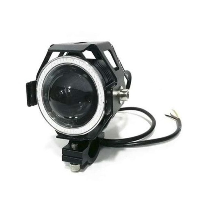 Far pentru motocicleta din aluminiu rezistent la apa 2,3 inchi HW-0198BL Iluminare albastra