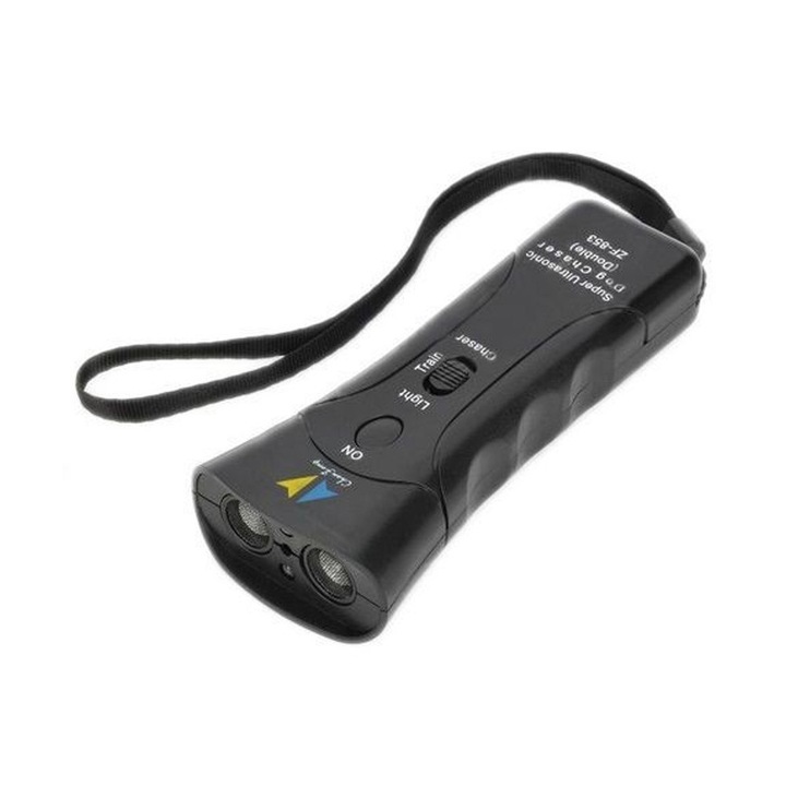 Dispozitiv dresaj caini, laser LED, negru, ultrasonic